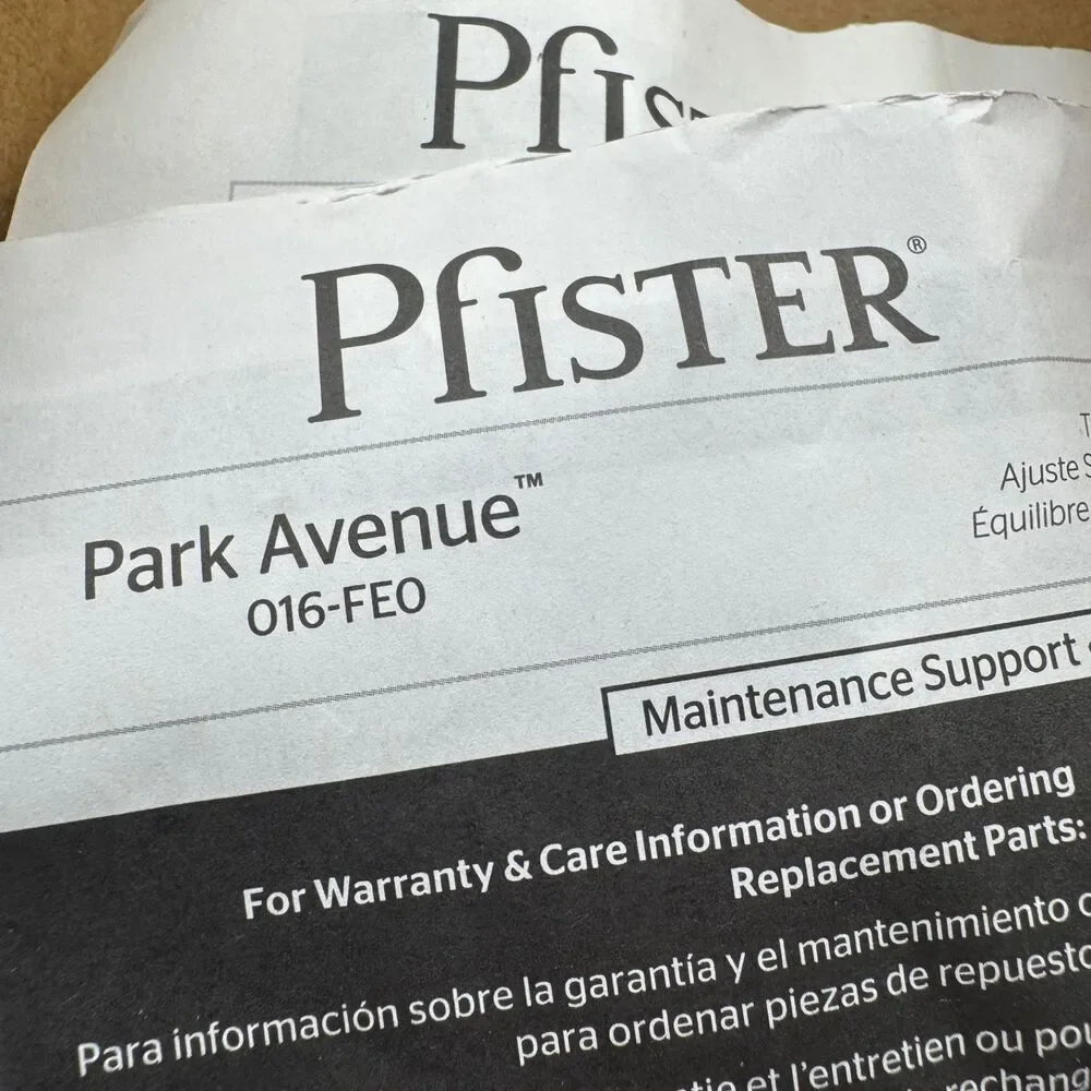 PFISTER Park Avenue 016-FEO Brushed Nickel Single Handle Diverter Trim Kit READ